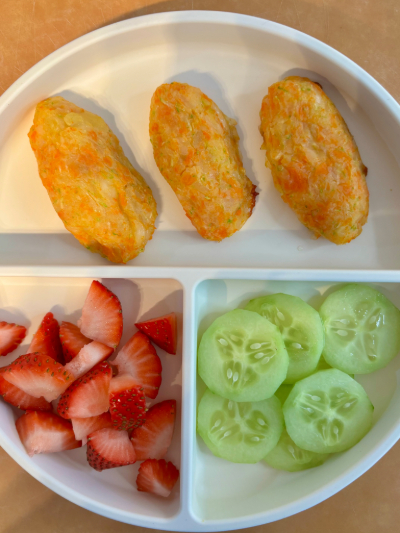 Cheesy Vegetable Tots for babies and toddlers