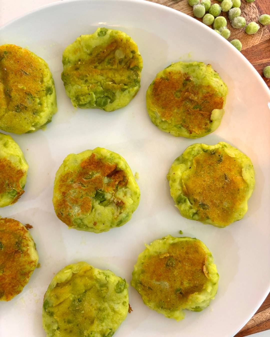 Pea Potato Cakes for Babies