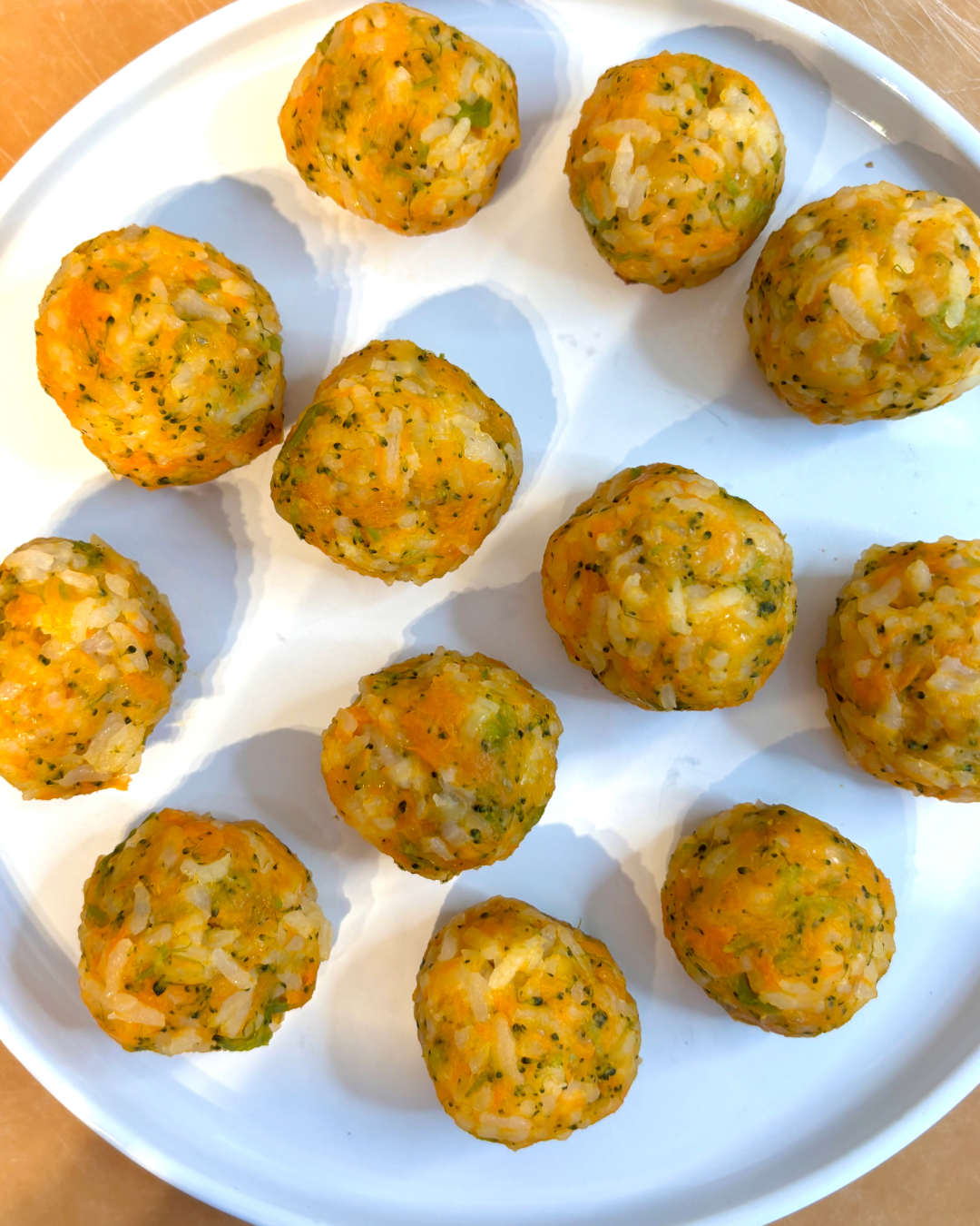Vegetable Rice Balls for babies and toddlers