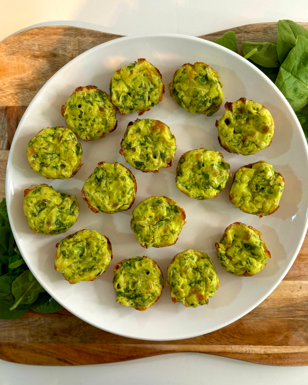 Spinach Cottage Cheese Muffins