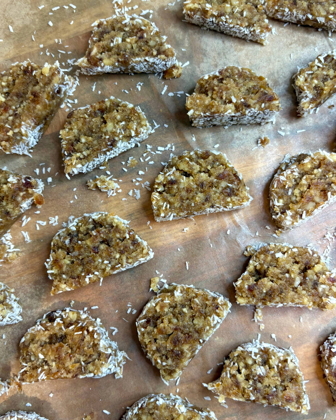Coconut Date Walnut Chews