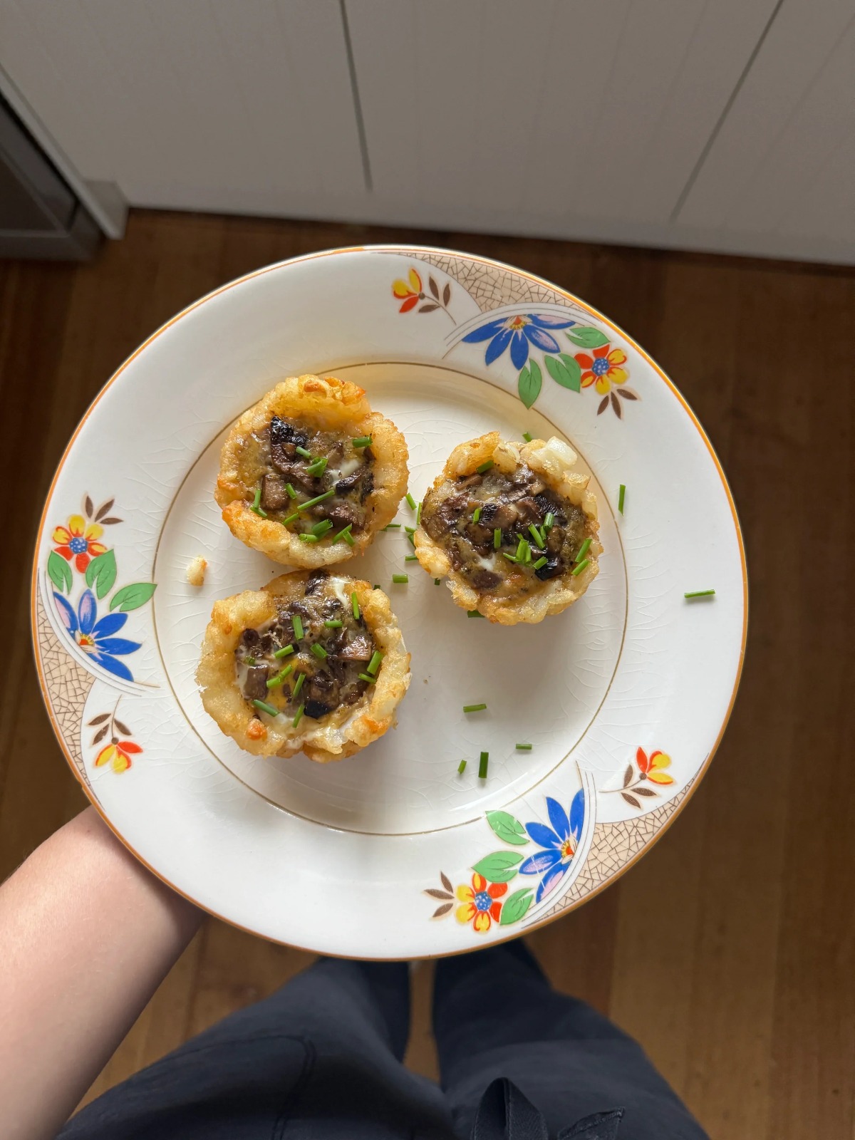 Homemade Mushroom Potato Gem Cups