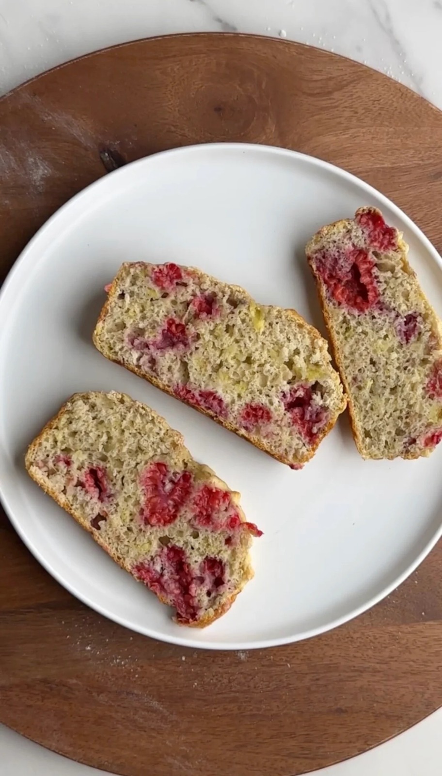Raspberry Banana Bread