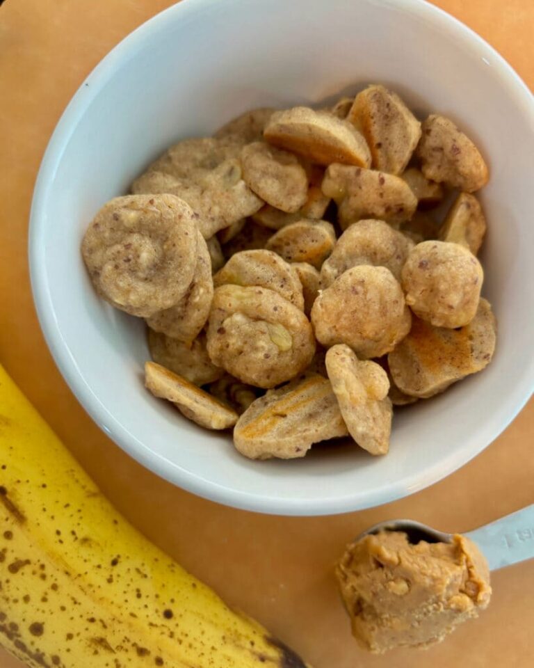 Peanut Butter Banana Baby Puffs