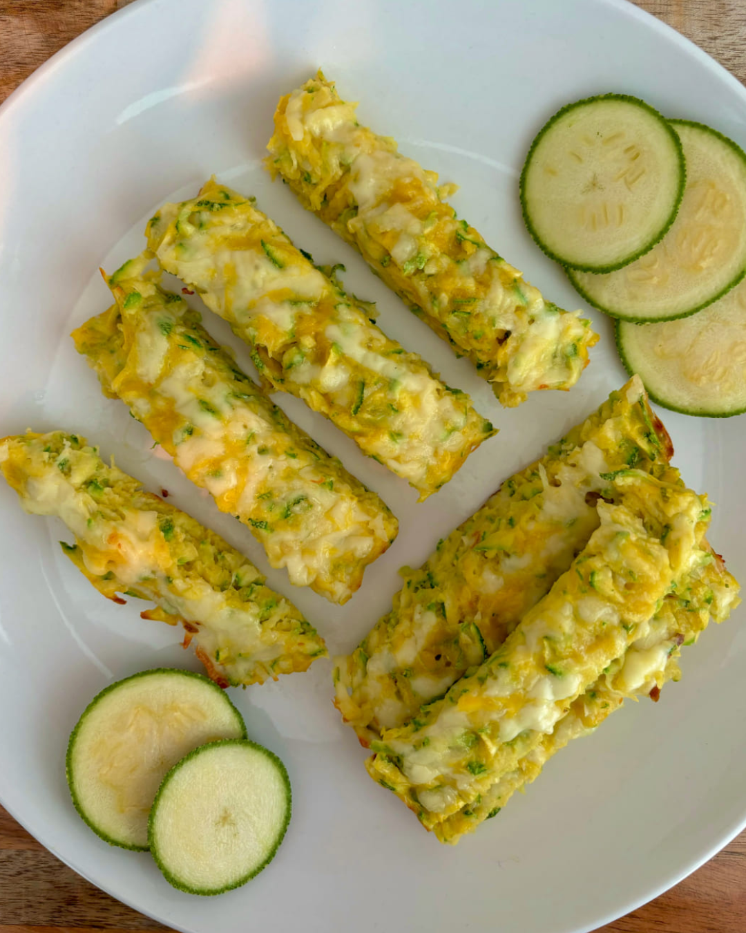 Baked Zucchini Egg and Cheese Bars