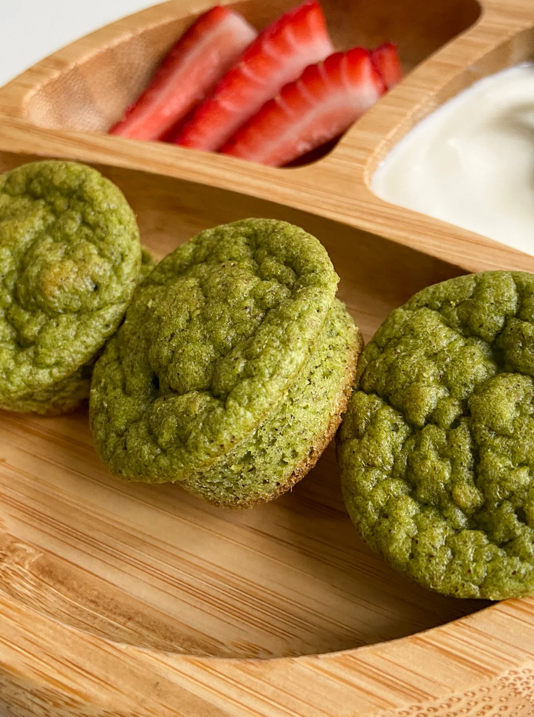 Soft Spinach Banana Oat Mini Muffins