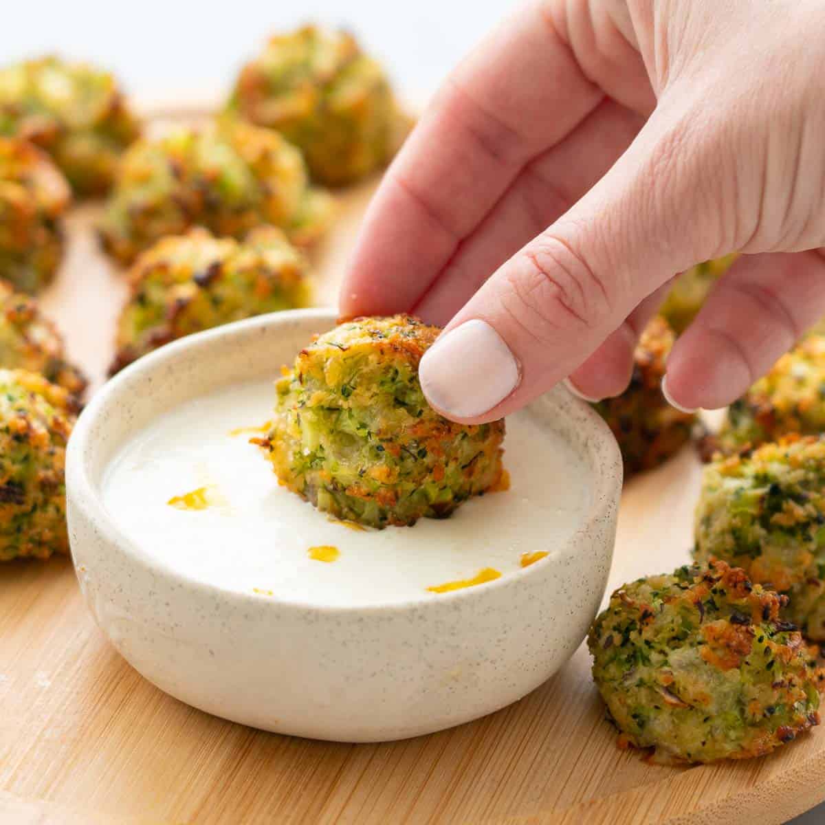 Baked Cheddar Broccoli Bites