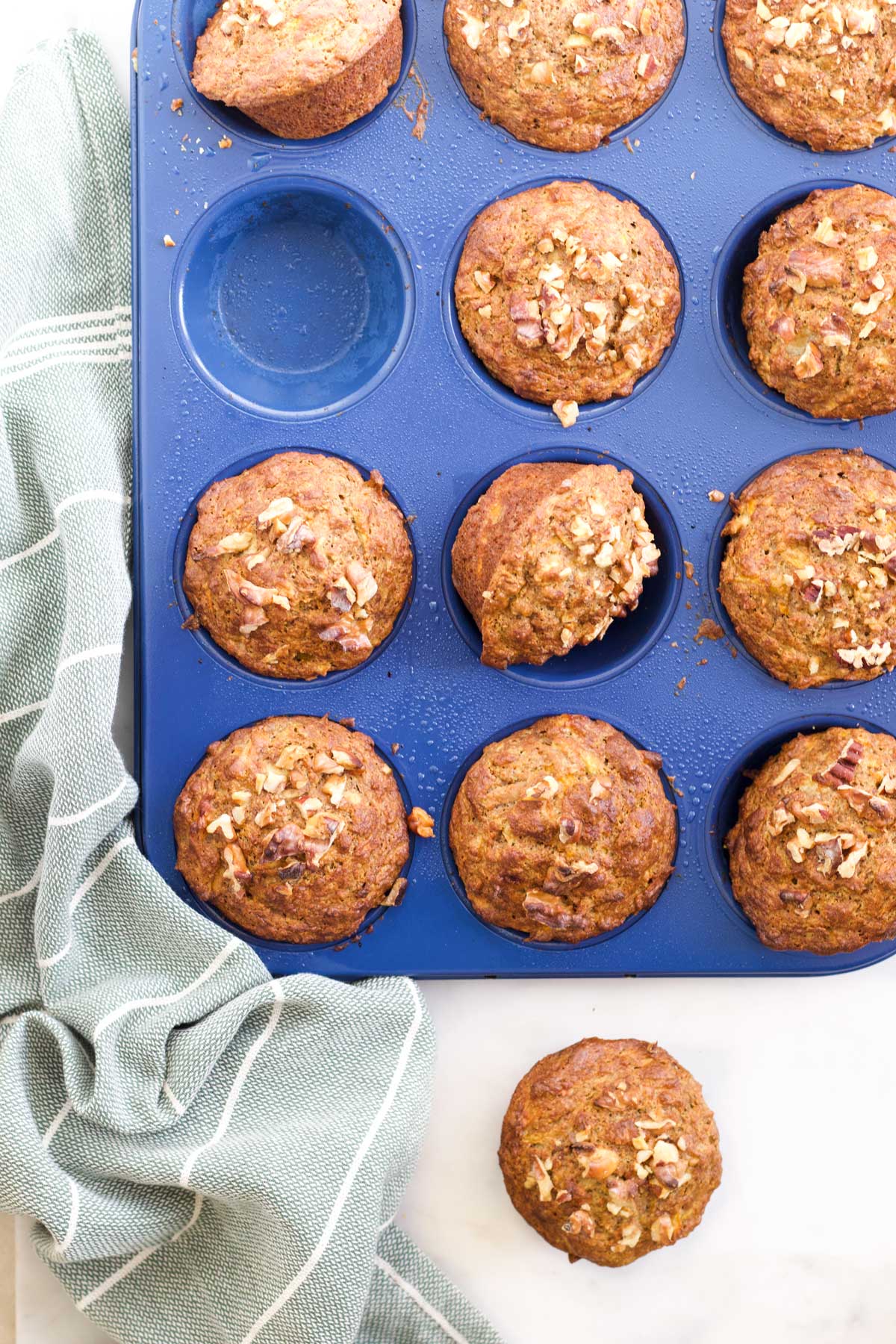 Apple Carrot Banana Spelt Muffins